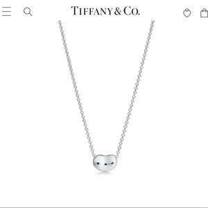 Tiffany & Co. Bean Design Pendant Necklace